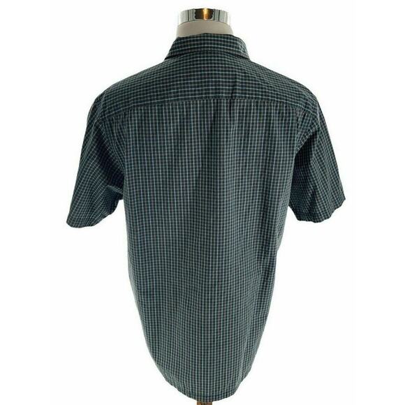 Columbia Sportswear Shirt Men XL Short Sleeve Chest Pocket Button Up Check Plaid - Picture 3 of 5